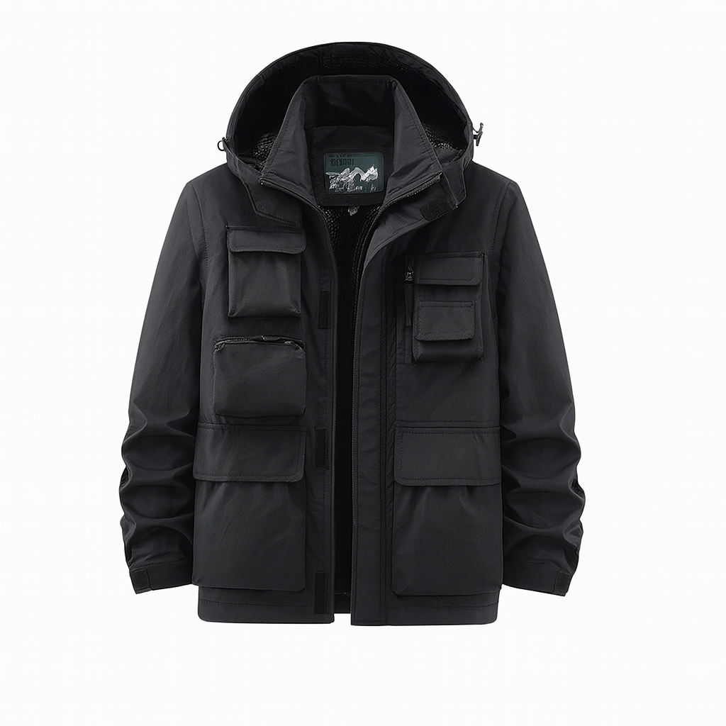 MultiPocket Pro – Outdoorjacka med Avtagbar Luva